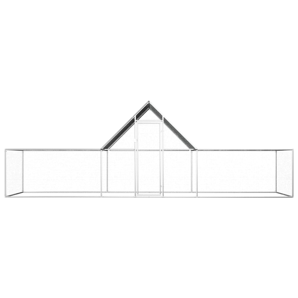 NNEVL Chicken Coop 6x2x2 m Galvanised Steel